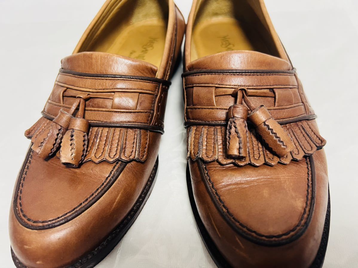 Yves Saint-Laurent Paris стеганый кисточка Loafer бизнес обувь 