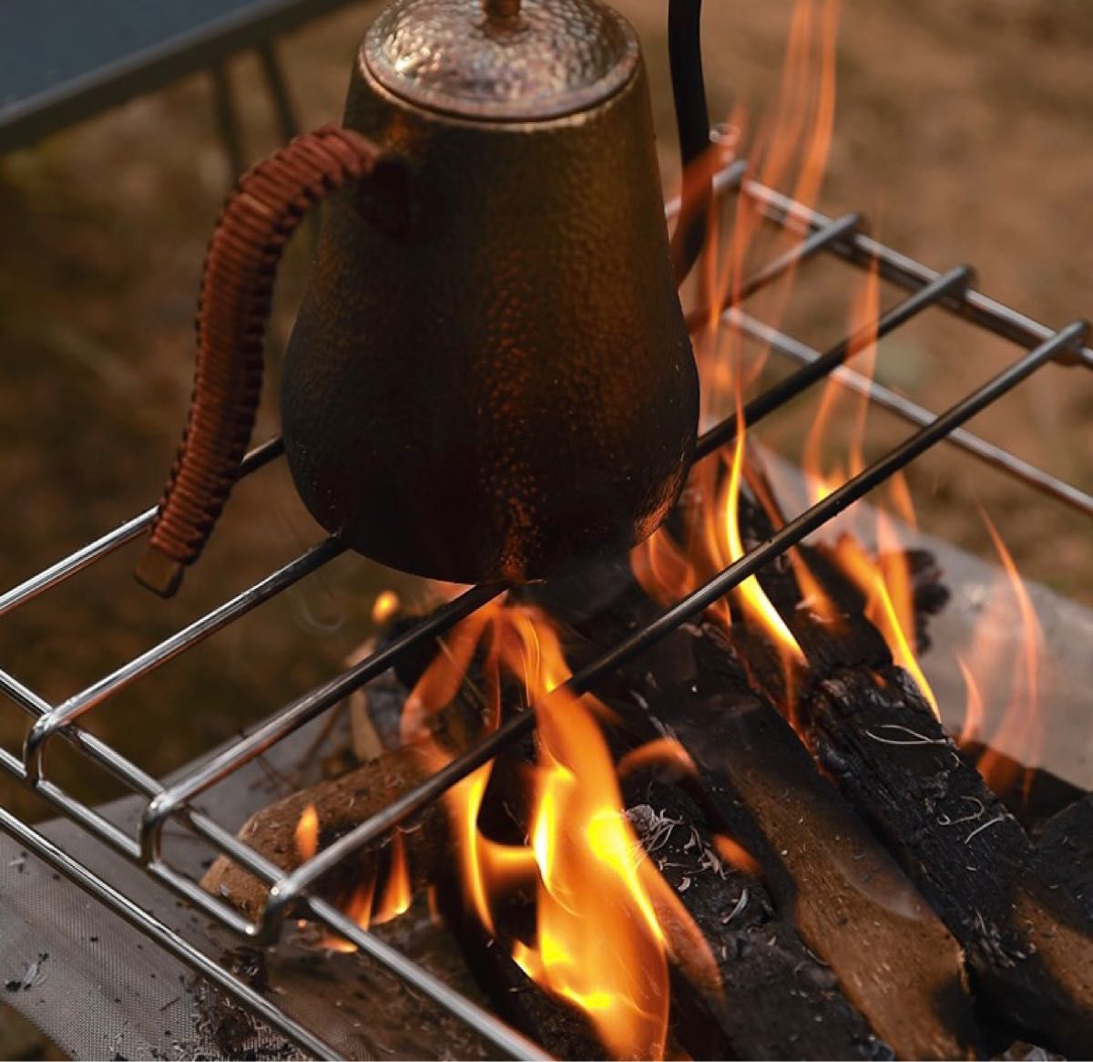 ロストル アウトドア BBQ 五徳 焚き火台 焼き網ステンレス2個セット