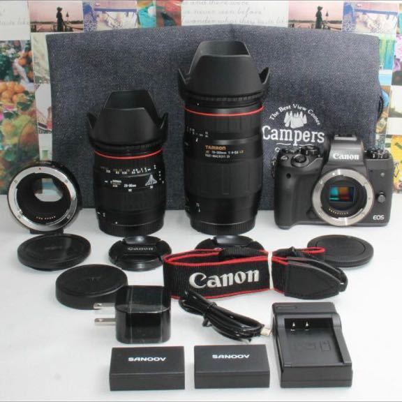 予備バッテリー付きCanon EOS M5 超望遠ダブルズームセット | www