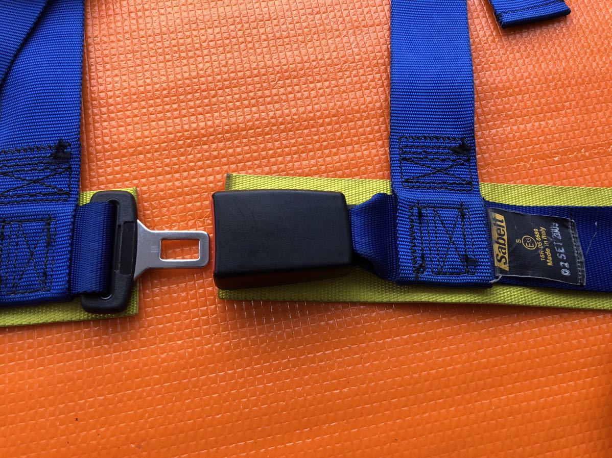 Sabeltsa belt 4 point type belt seat belt blue blue pad shoulder pad 