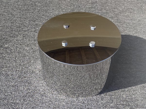 4 оси платформа для # новый товар : 8 дыра большой для 22.5&19.5 JIS&ISO специальный круг форма маленький нержавеющая сталь металлизированный ступица покрытие колпаки задний 4 шт. комплект [O-80]