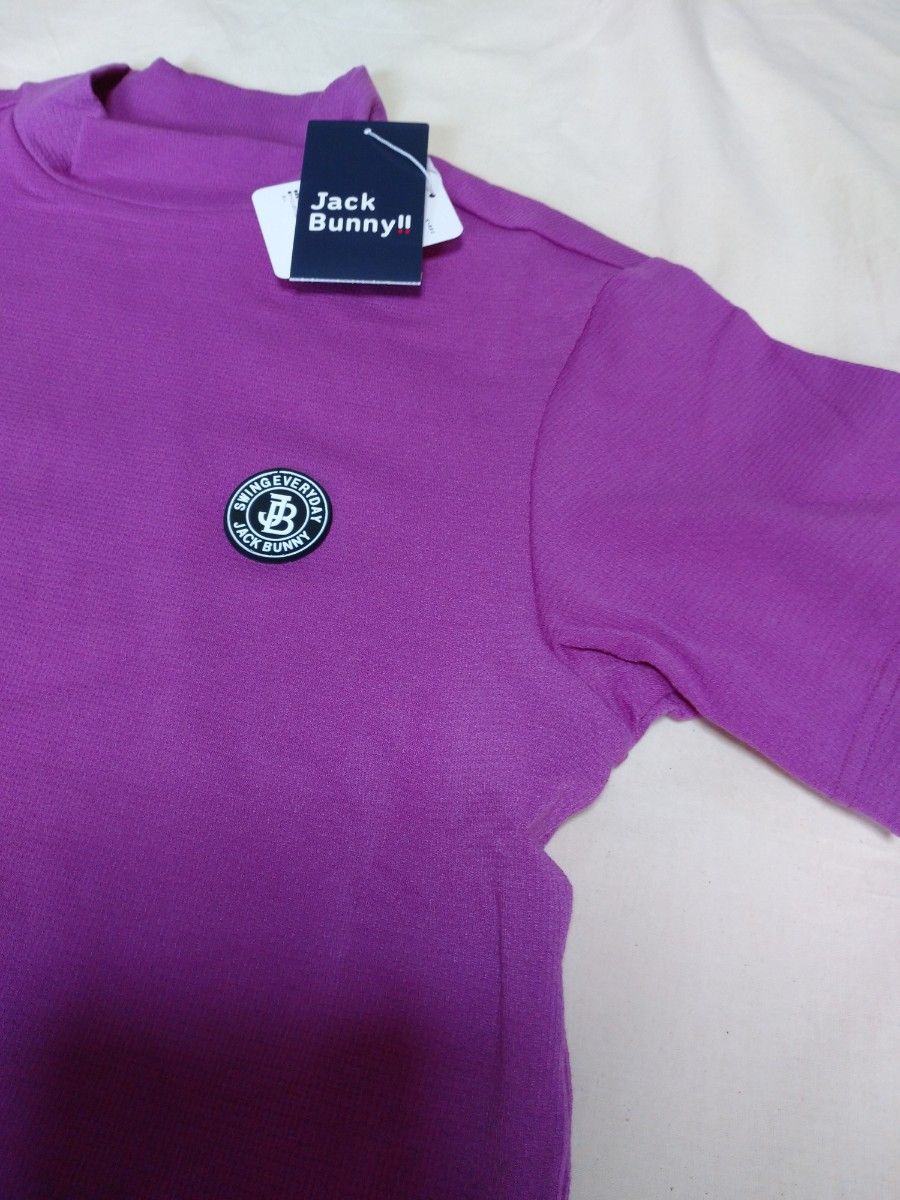 ピンク 半袖 6サイズLL 新品 ゴルフウェア ジャックバニー モック