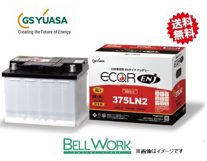 カローラツーリング 3BA-ZRE212W バッテリー交換 ENJ-355LN1 エコR ENJ トヨタ TOYOTA GSユアサ_画像1