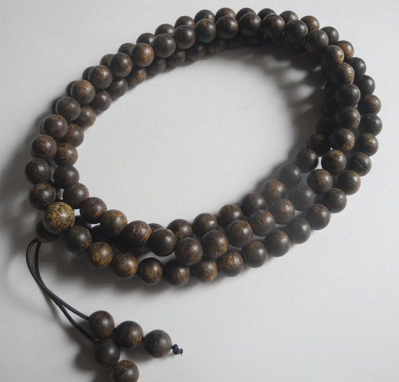  Vietnam production . tree necklace beads water ... superior article! is good fragrance & wood grain genuine article 26g 8mm ⑤ 108 sphere Buddhist altar fittings ..agarwood healing aroma 