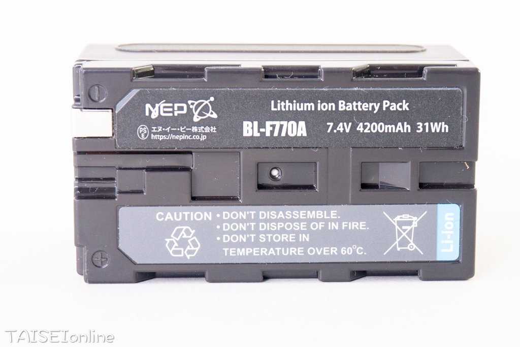 リチウムイオンバッテリー NEP BL-F770A No.4 訳アリ未使用品 23053106