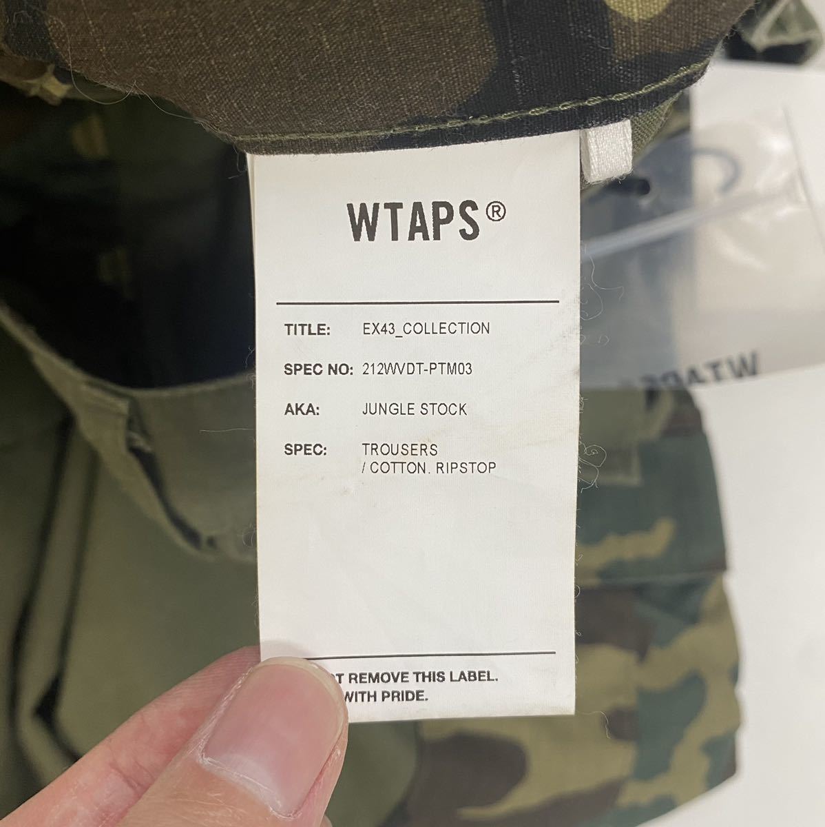 WTAPS JUNGLE STOCK TROUSERS CARGO PANTS ダブルタップス ストック トラウザーズ カーゴ パンツ size 04 21AW 長ズボン _画像4