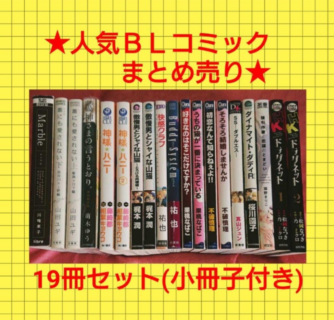 【送料無料】オススメＢＬ まとめ売り　19冊セット　人気作家さんばかり!　作家リストは、商品説明に記載しています。_画像1