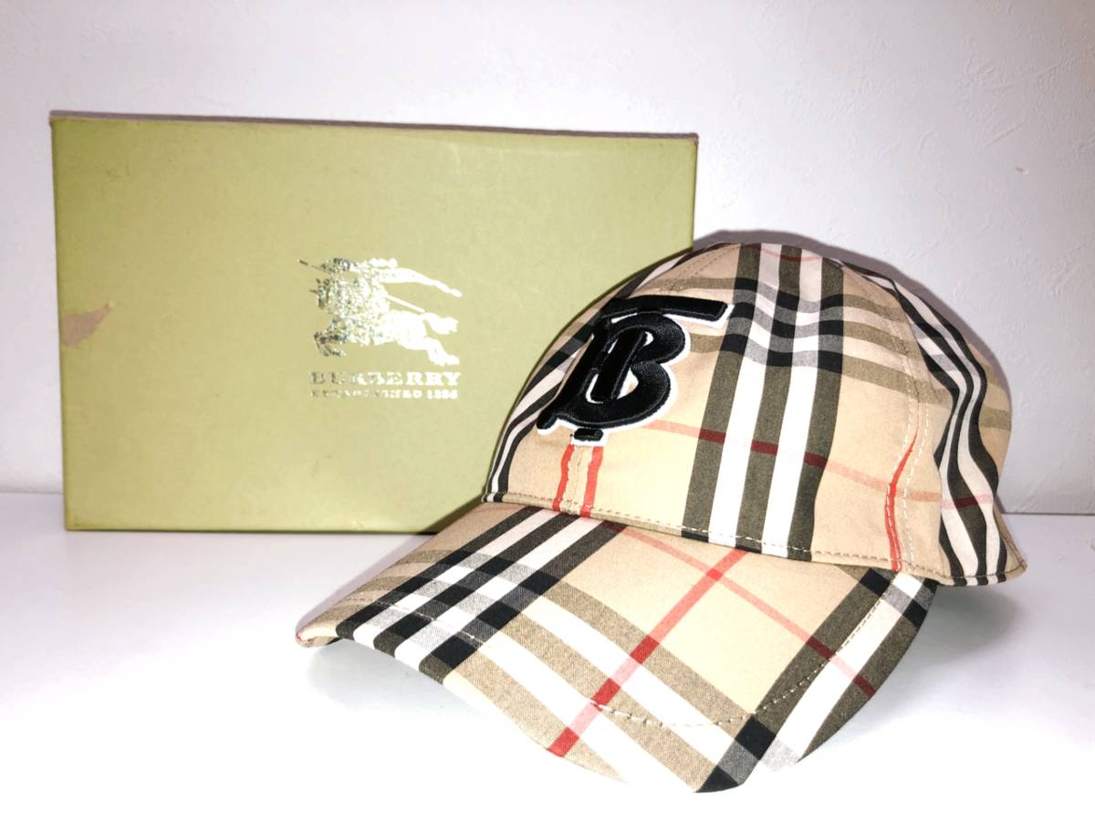 値下げ】BURBERRY チェック ベースボールキャップ MLサイズ-