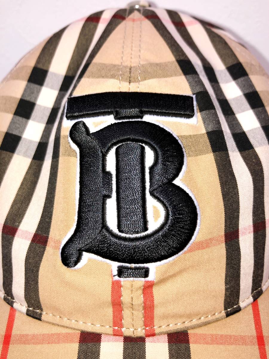 【6970】Burberry バーバリー ベースボールキャップ Ｍサイズ ノバチェック ベージュ ヴィンテージチェック トーマス バーバリー 帽子