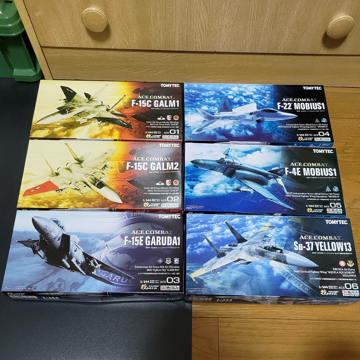 送料無料 プラモデル 未組立品 全種セット ACE01〜06 エースコンバット
