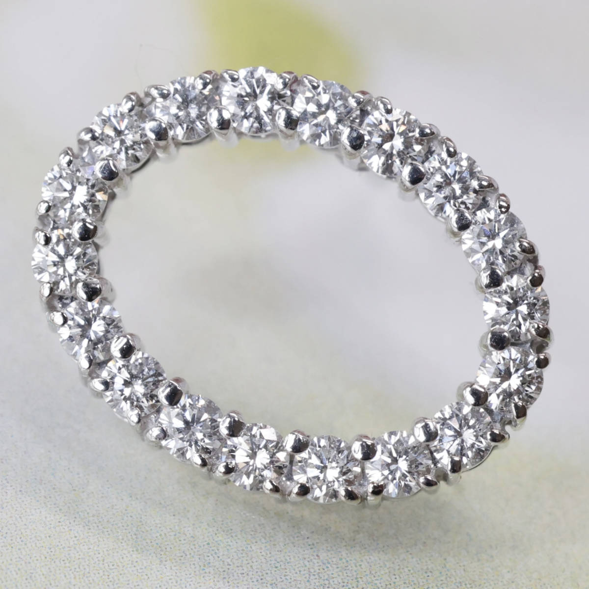 K18 WG ミキモト ダイヤモンド 0.53ct ピンブローチ MIKIMOTO 750 御木本-