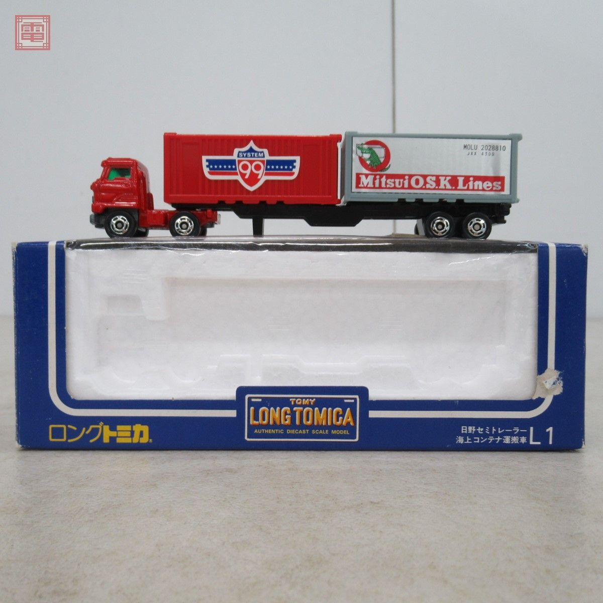 ロングトミカ L1 日野セミトレーラー 海上コンテナ運搬車 LONG TOMICA