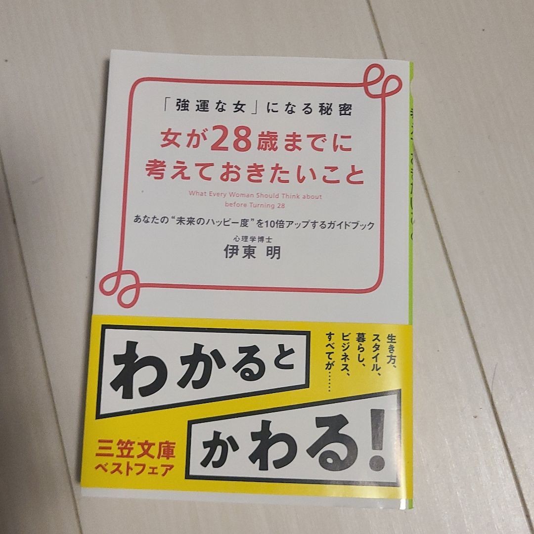 「女が28歳までに考えておきたいこと」伊東 明定価: #伊東明 #伊東_明 #本 #社会／一般_画像1