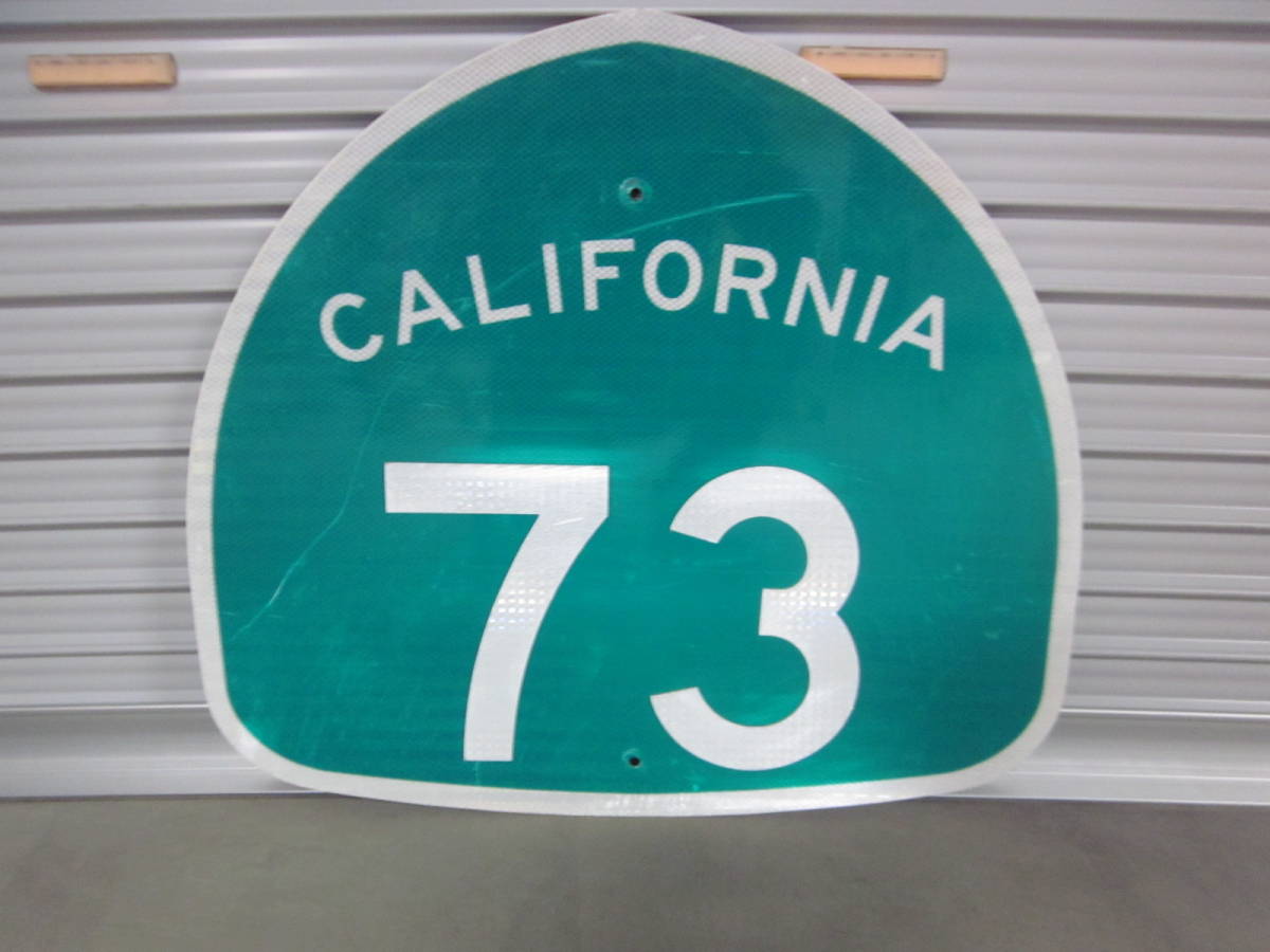  road sign load autograph genuine article California America garage Setagaya base signboard 