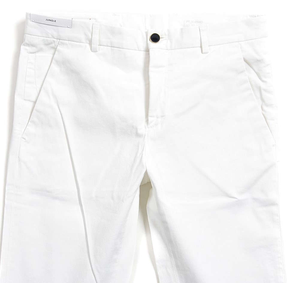 size:34(W90cm)◆PT TORINO DENIM◆JUNGLE◆white◆美脚 コットンパンツ チノパンツ◆ピーティー トリノ デニムの画像3