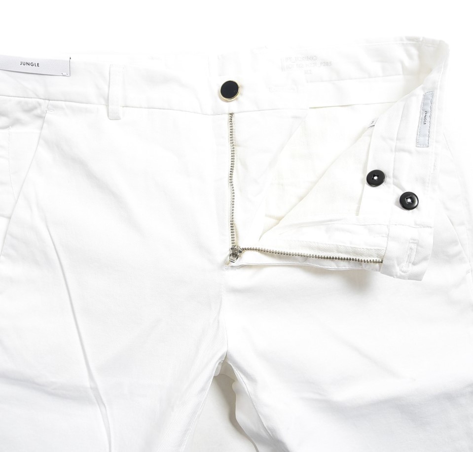 size:34(W90cm)◆PT TORINO DENIM◆JUNGLE◆white◆美脚 コットンパンツ チノパンツ◆ピーティー トリノ デニムの画像1