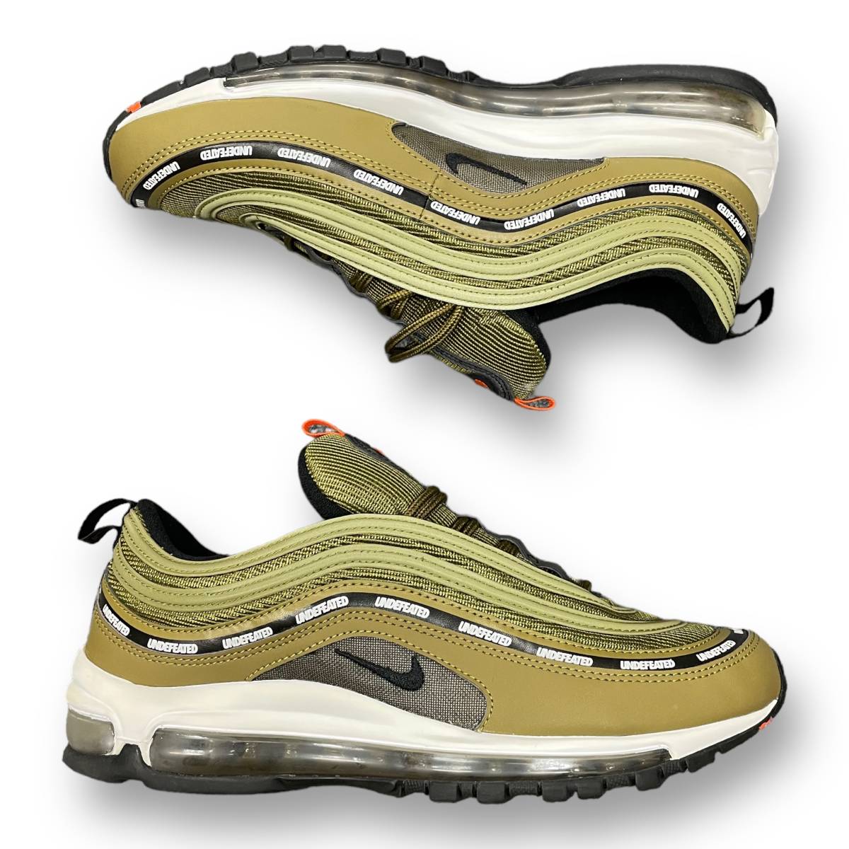 １円スタート！○ UNDEFEATED × Nike Air Max 97 Olive コラボ エア