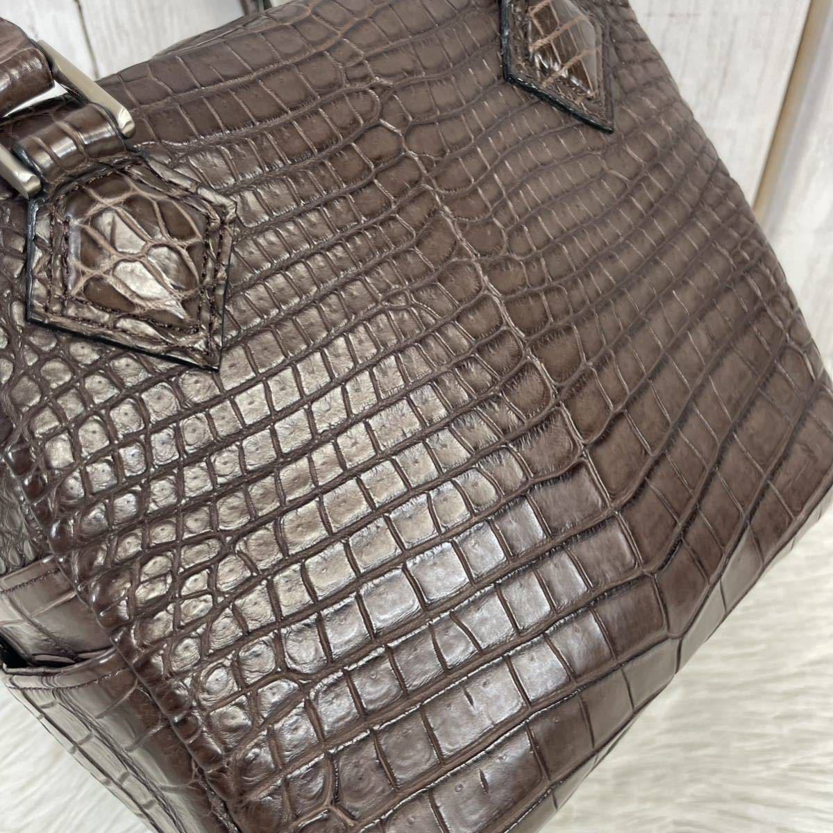 1スタ 1円スタート JRA認定 ZAO クロコダイル ワニ革 CROCODILE SKIN