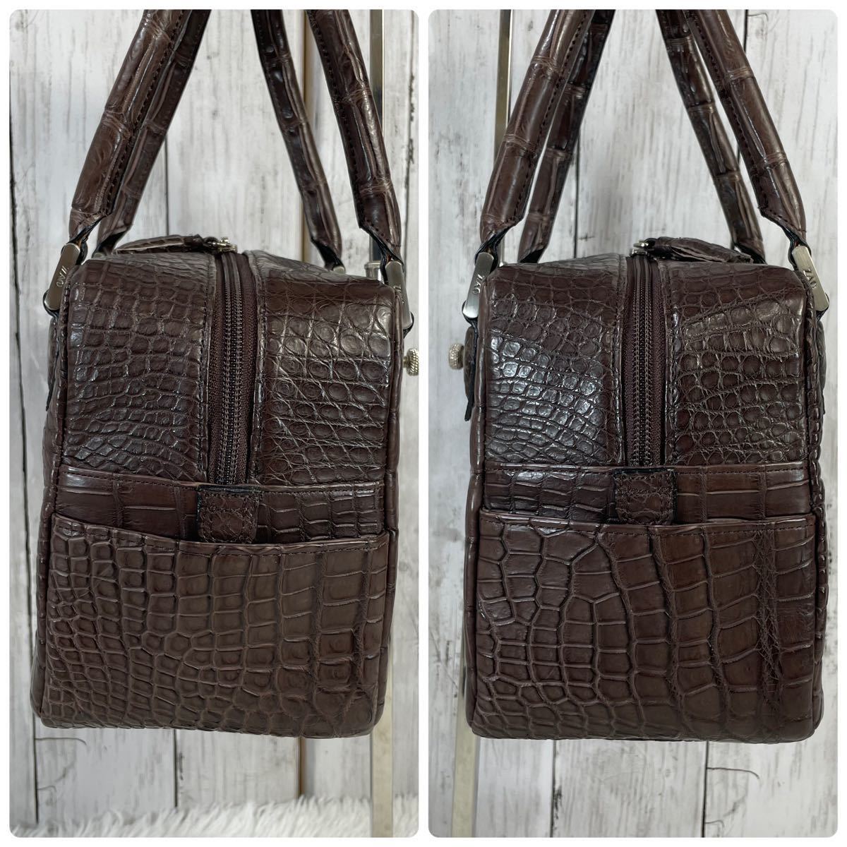 1スタ 1円スタート JRA認定 ZAO クロコダイル ワニ革 CROCODILE SKIN