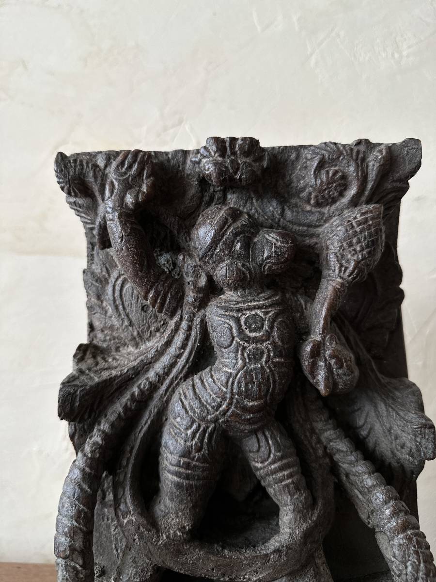 インド　アンティーク　木彫り　御守り　オブジェ　壁掛け　インテリア　古木　朽木　アート　古道具　神様　ヒンドゥー　ハヌマーン　猿_画像5