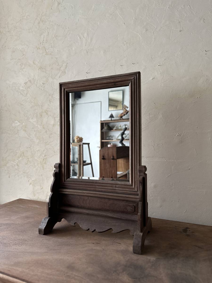  mirror mirror antique mirror Vintage mirror antique Vintage natural wood old tree tree pcs interior display dresser dresser 