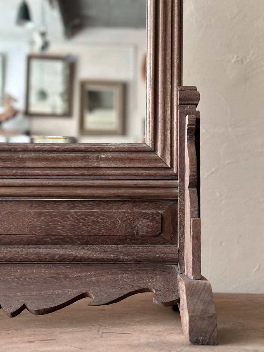  зеркало зеркало античный зеркало Vintage зеркало античный Vintage натуральное дерево старый дерево дерево шт. интерьер дисплей туалетный столик с зеркалом туалетный столик 