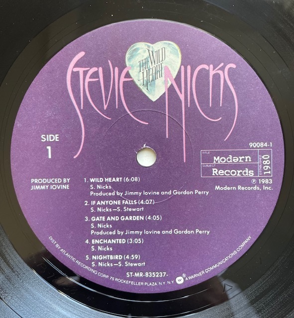 US盤　STEVIE NICKS　THE WILD HEART　1983年　90084-1　STAND BACK　名盤　ステッカーあり・シュリンク美品　FLEETWOOD MAC_画像5
