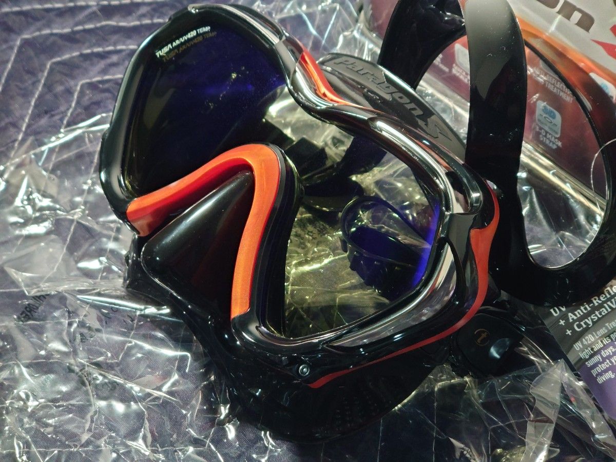 新品 TUSA ダイビングマスク Paragon S EOA & ハイスペック シュノーケル SP-175QB EO