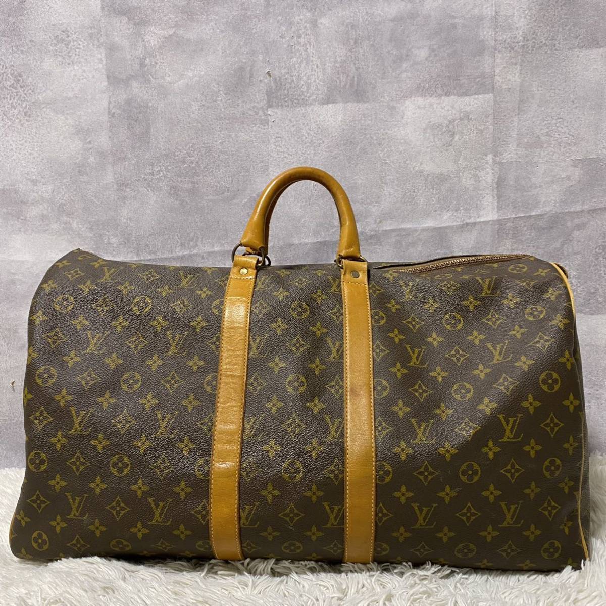 1円 美品 LOUIS VUITTON ボストンバッグ キーポル 55 バンドリエール