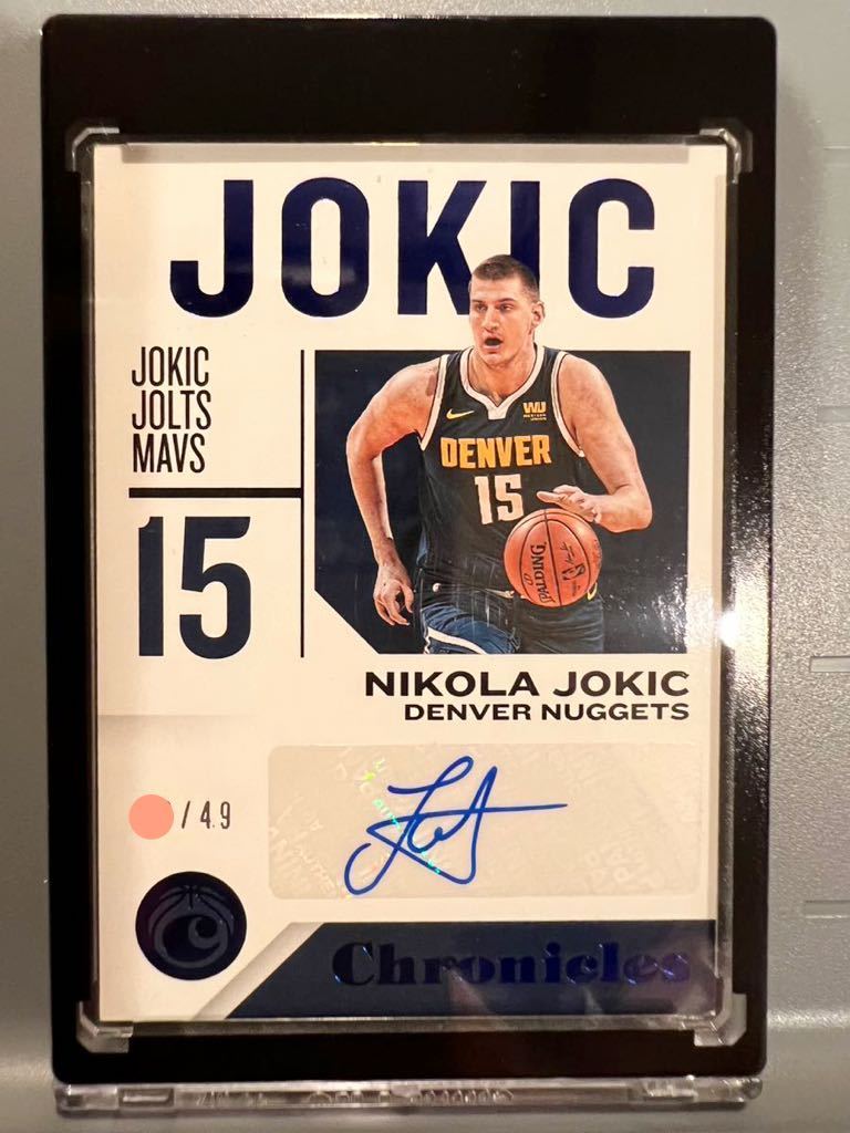 超絶レア 青49枚限定 Auto 18 Panini Nikola Jokic ニコラ・ヨキッチ NBA 直筆 サイン Nuggets ナゲッツ ユニフォーム バスケ All-star MVP_画像1