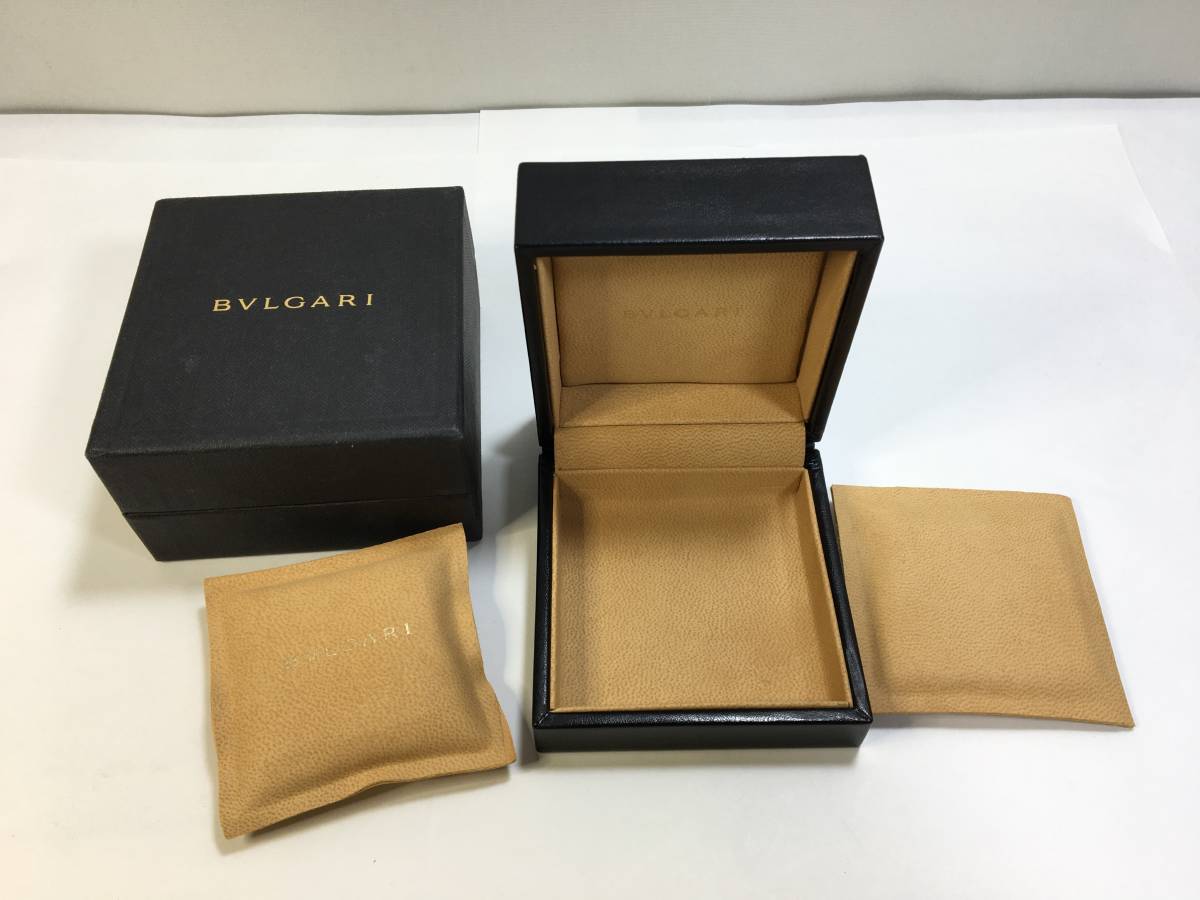 【パケプラ無料】正規美品 BVLGARI ブルガリ 純正アクセサリーケース Box ボックス 空箱 外箱・クッション付 8x8.5x4.5㎝[n1045]_画像1