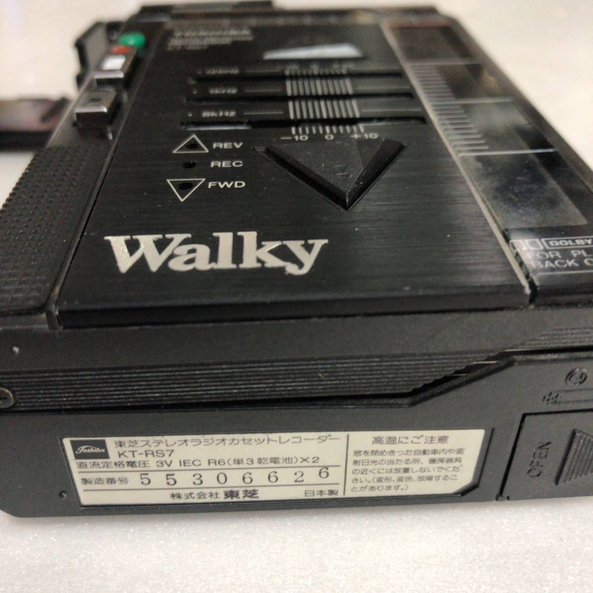 TOSHIBA KT-RS7 Walky カセットレコーダー ジャンク東芝 - JChere雅虎