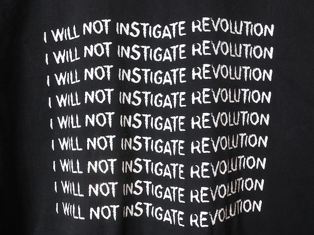 Hanes■"I WILL NOT INSTIGATE REVOLUTION"プリントTシャツ ブラック/XL 00S 90S シンプソンズ_画像6