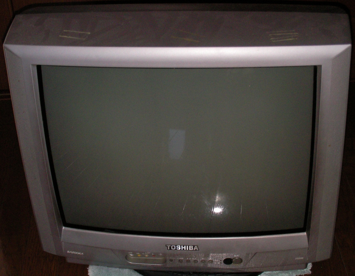 1 jpy start * Toshiba Brown tube tv *25 -inch ( three-ply 1 jpy start * Toshiba Brown tube tv *25 -inch ( three-ply