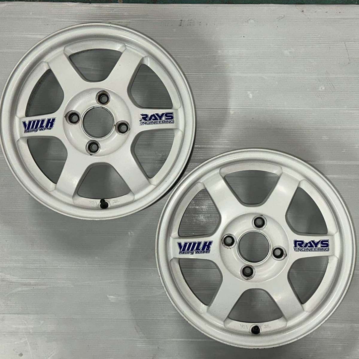 VOLK RACING RAYS TE37 14インチ 5.0J +45 PCD100 4H ホンダビートの