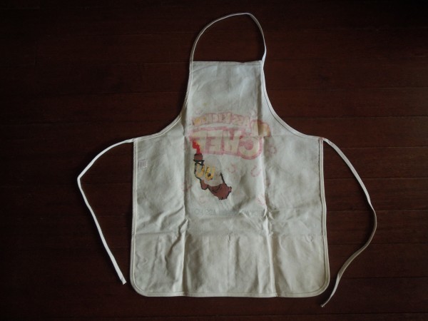 USA Vintage : canvas ground apron MADE IN USA: horse Country we Stan 