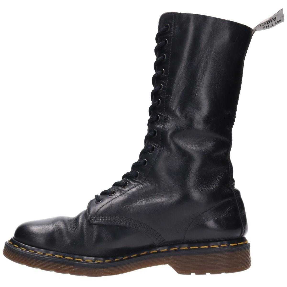 古着 ~80年代 ドクターマーチン Dr.Martens 刻印前 14ホールブーツ 英国製 UK9 メンズ27.5cm ヴィンテージ /saa011028_画像6