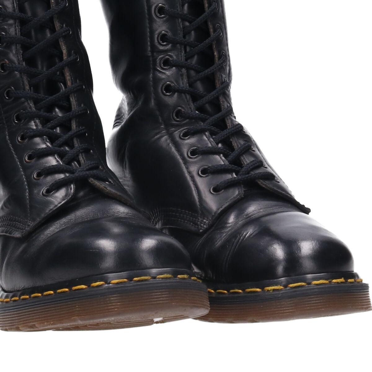 古着 ~80年代 ドクターマーチン Dr.Martens 刻印前 14ホールブーツ 英国製 UK9 メンズ27.5cm ヴィンテージ /saa011028_画像4