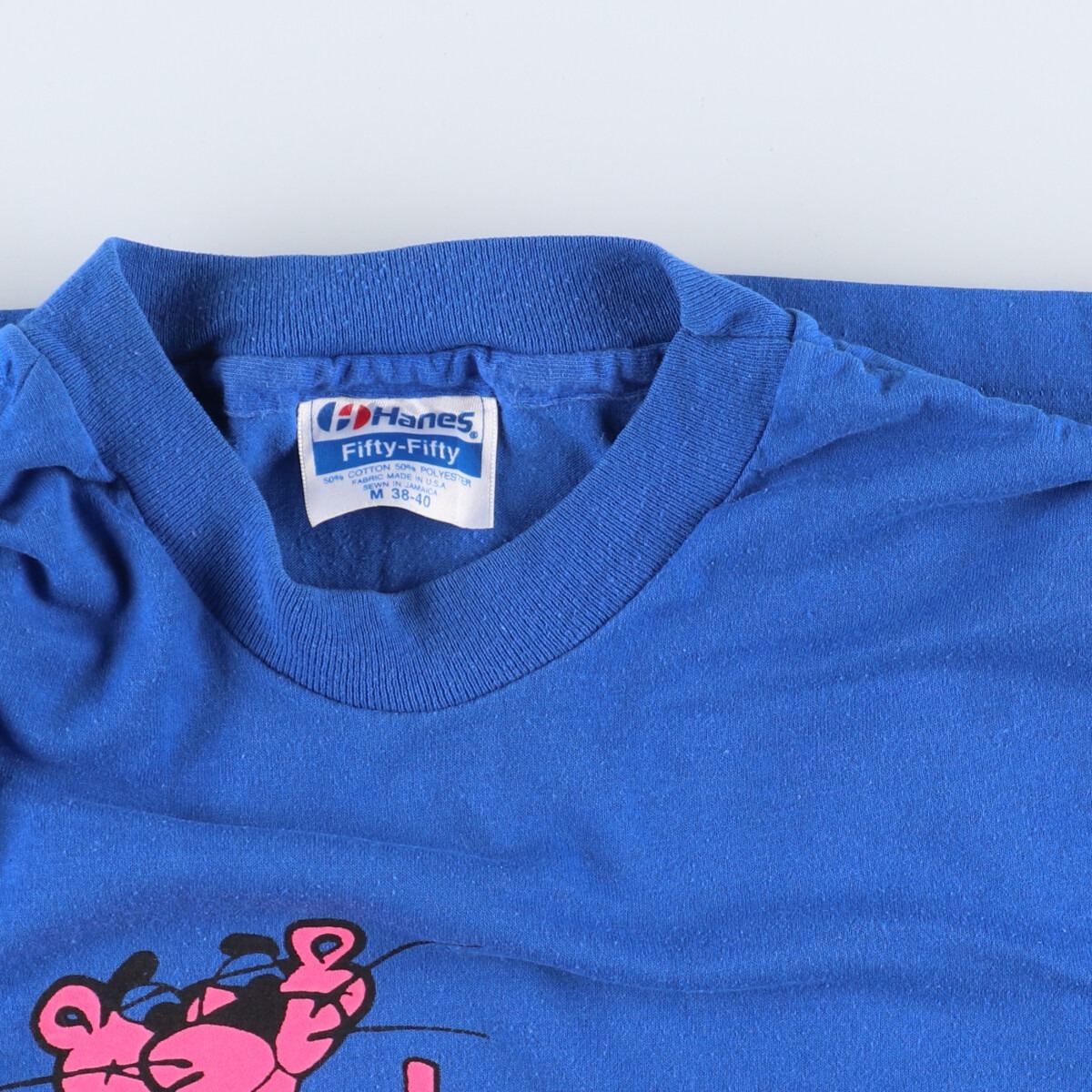 古着 80年代 ヘインズ Hanes Pink Panther ピンクパンサー キャラクタープリントTシャツ メンズM ヴィンテージ /eaa346150_画像3