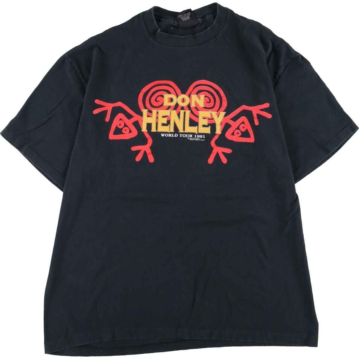 古着 90年代 giant DON HENLEY ドンヘンリー WORLD TOUR 1991 両面プリント バンドTシャツ バンT USA製 メンズL ヴィンテージ /eaa346954