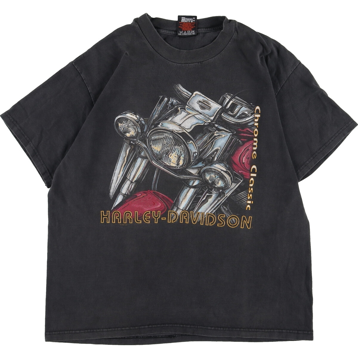 古着 90年代 Hanes Harley-Davidson ハーレーダビッドソン モーターサイクル バイクTシャツ USA製 メンズL ヴィンテージ /eaa346490_画像1