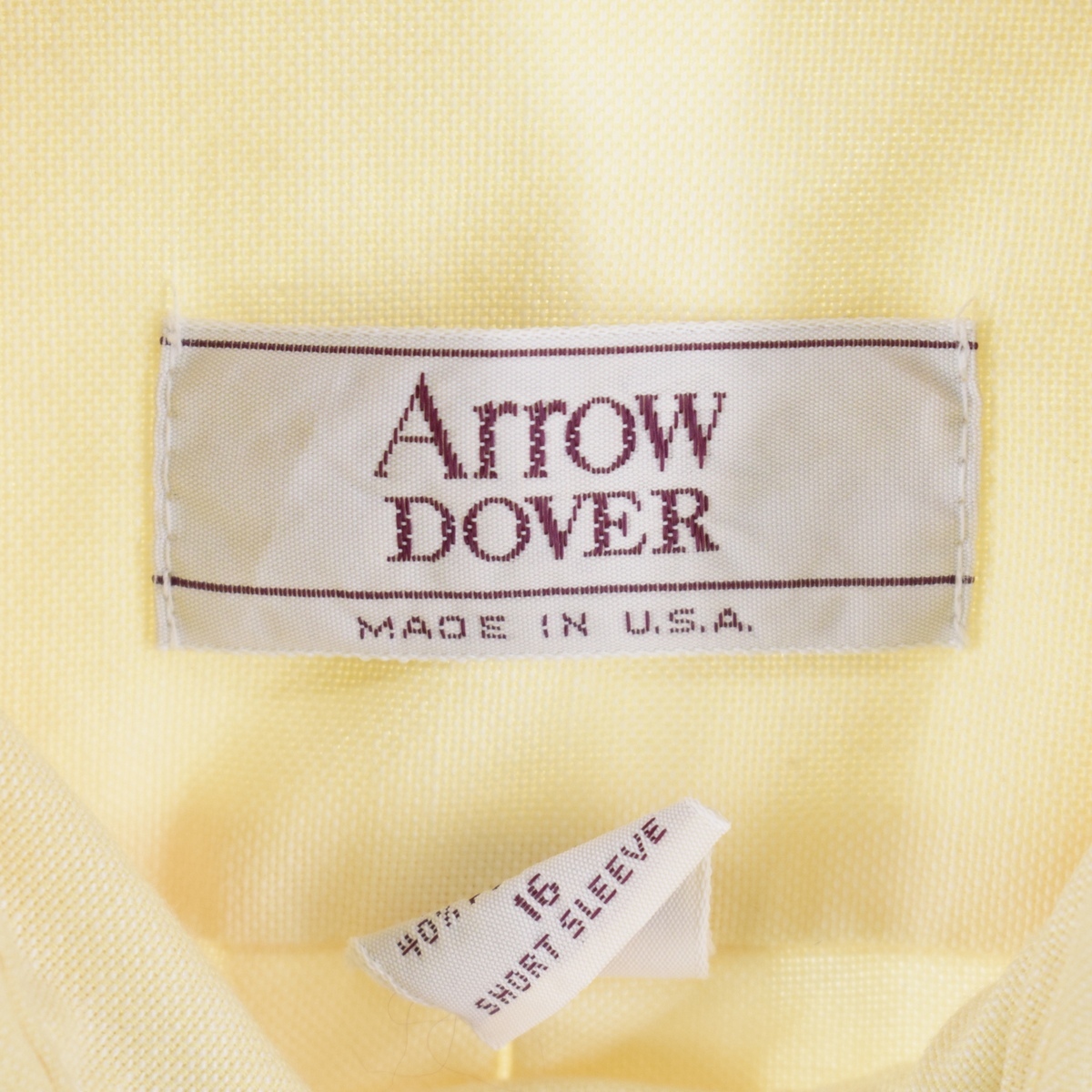 古着 80年代 アロー Arrow DOVER 半袖 ボタンダウンシャツ USA製 メンズXL ヴィンテージ /eaa348149_画像3