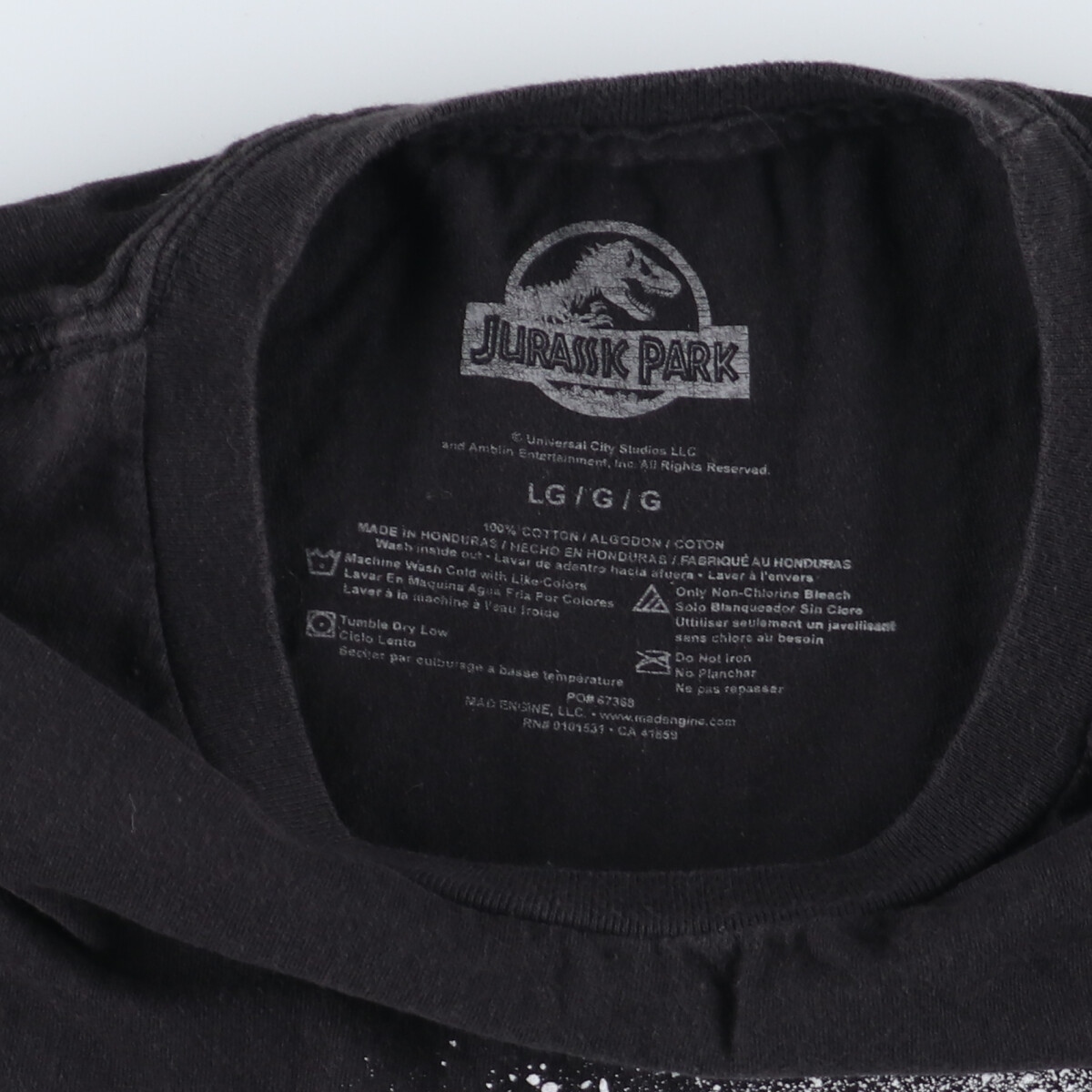 古着 ジュラシックパーク JURASSIC PARK 映画 ムービーTシャツ メンズM /eaa348273_画像3