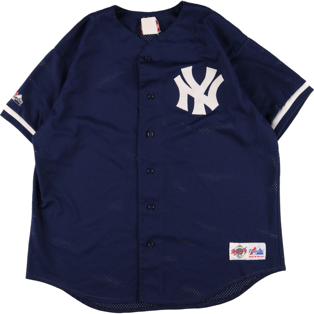 本物 ベースボールシャツ ゲームシャツ ニューヨークヤンキース