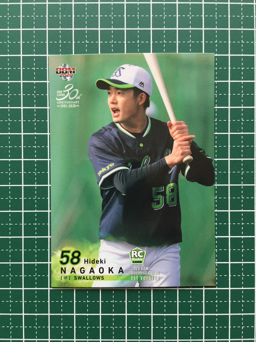 ★BBM 2020 プロ野球 1st バージョン #323 長岡秀樹［東京ヤクルトスワローズ］レギュラーカード ルーキー「RC」20★_画像1