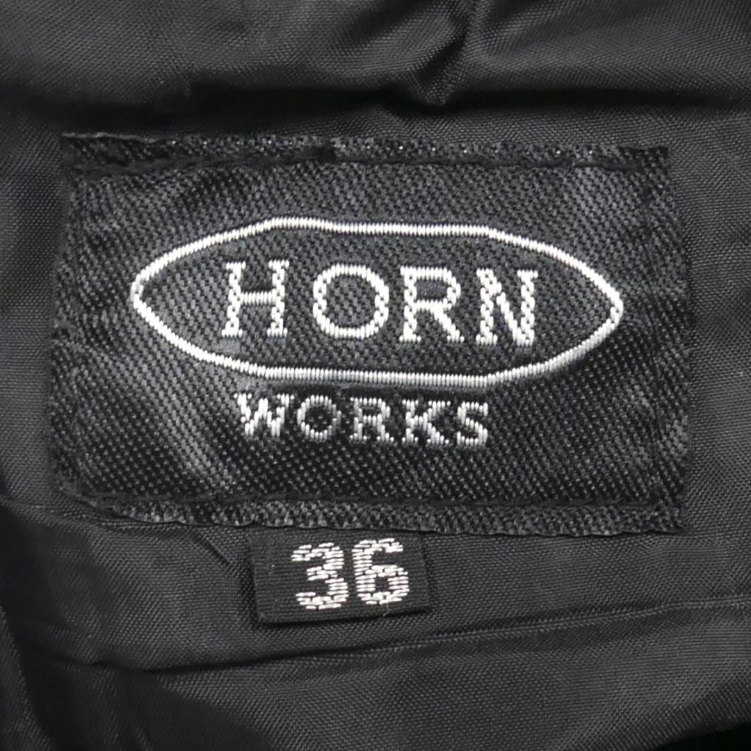 即決 HORN WORKS W36 レザーパンツ ホーンワークス メンズ 黒 本革
