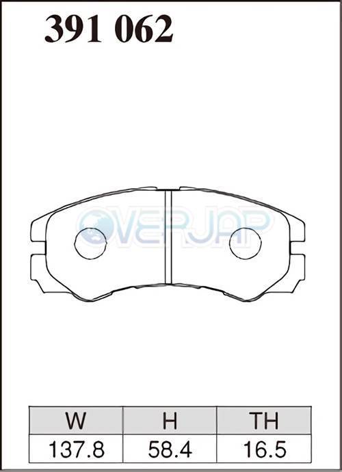 Z391062 / 395068 DIXCEL Zタイプ ブレーキパッド 1台分セット いすゞ ミュー UCS69 93/7～98/4 3100_画像2