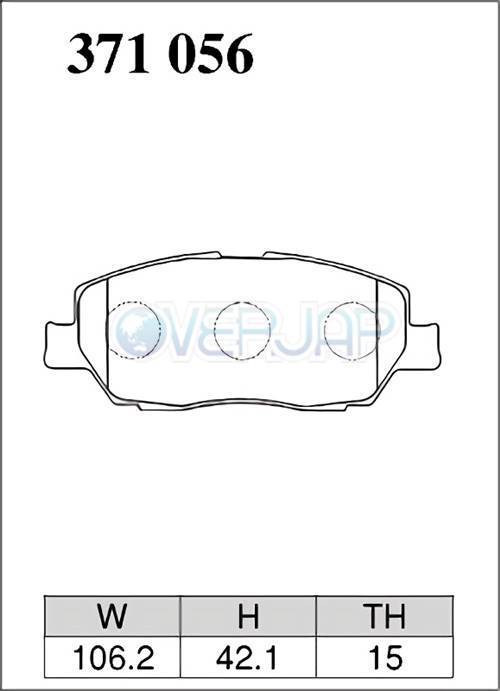 M371056 DIXCEL Mタイプ ブレーキパッド フロント左右セット マツダ スクラム DG52V/DH52V/DG52W 1999/1～2001/9 660