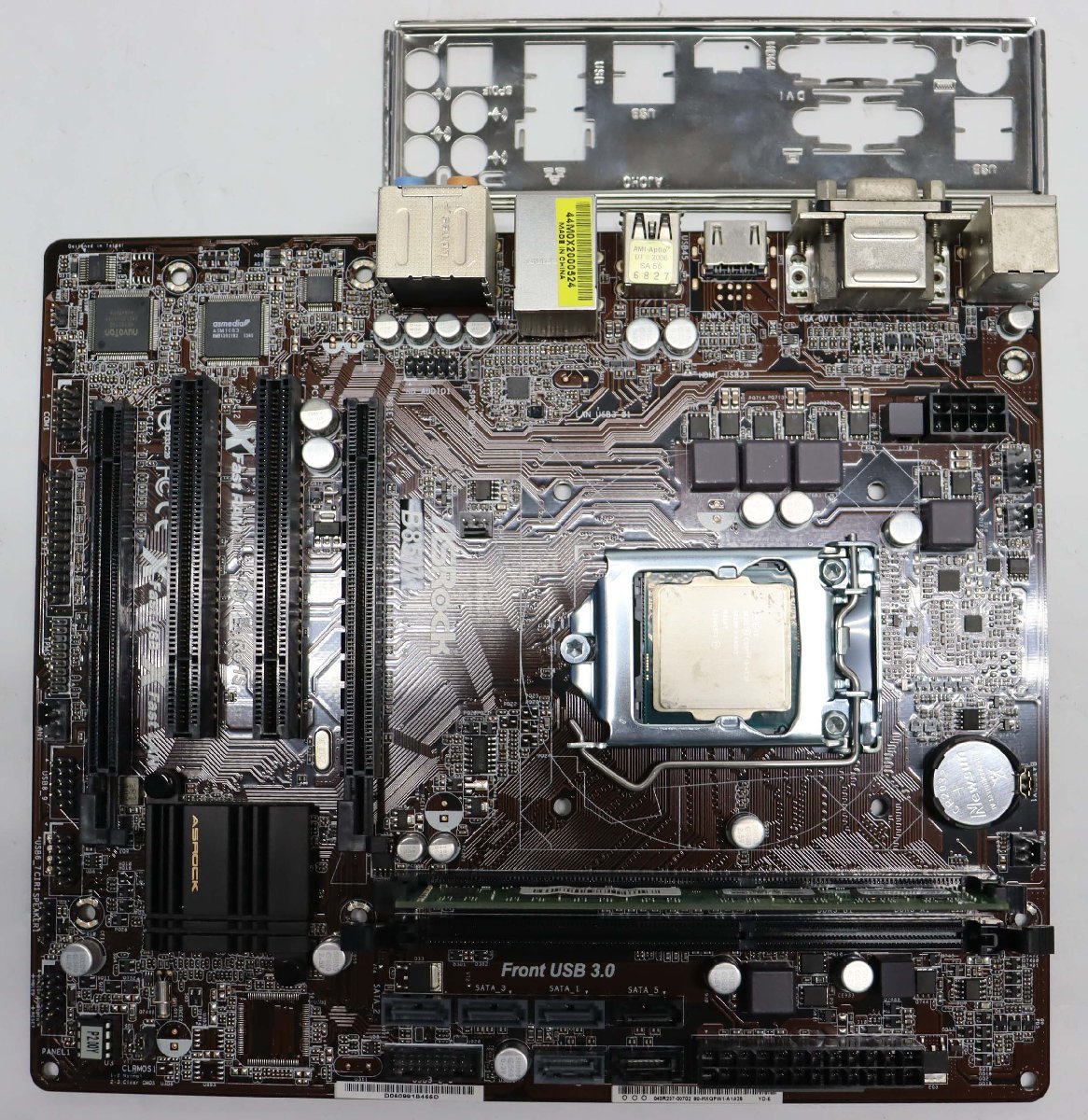 【画面出力不可】 マザーボード & CPU ASRock B85M Core i3 4130 メモリ2GB LGA1150 MicroATX DDR3 周辺 PC 基盤 アスロック I060502