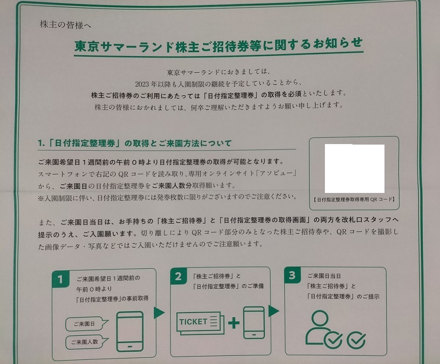 即決！ 東京サマーランド 株主優待券 1Dayパス 【複数枚】 9/24まで